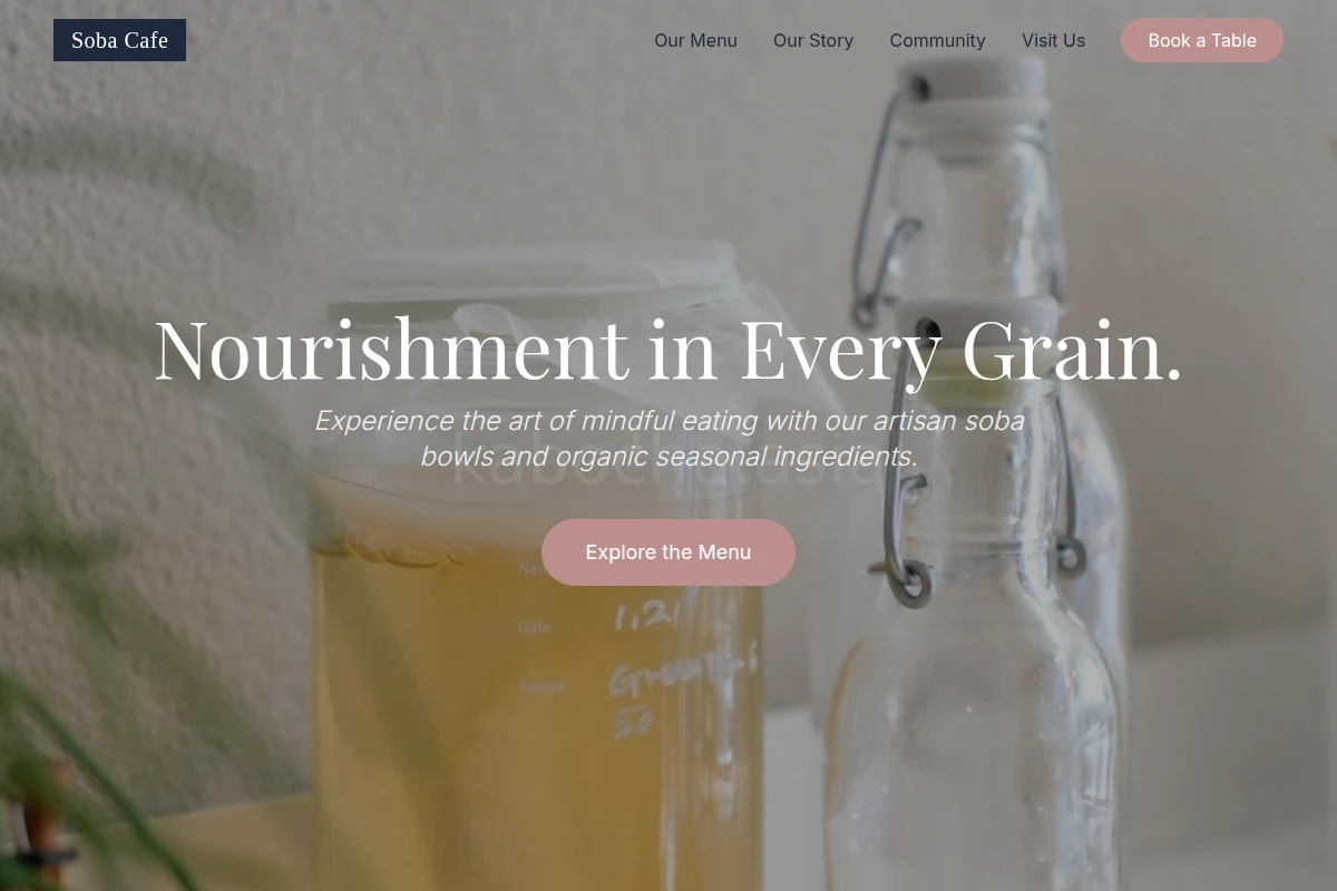 Soba Health Food Cafe